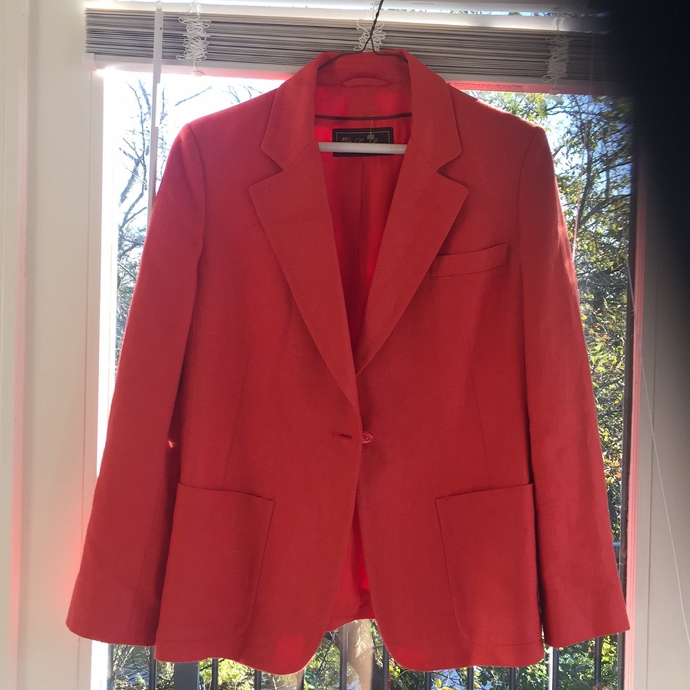 Loro piana suite women bright orange
